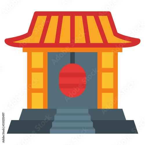 shrine flat icon