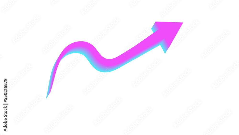 An abstract transparent arrow shape design element. An abstract transparent arrow shape design element.