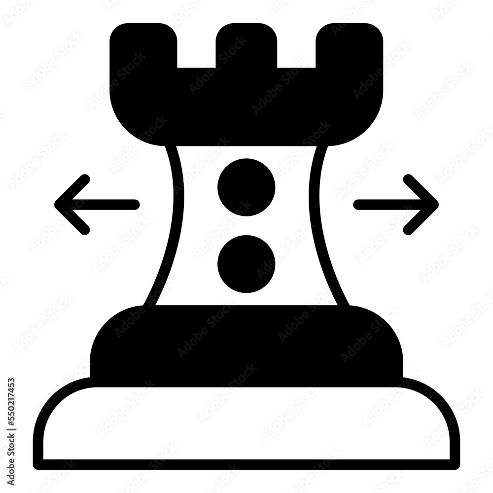 Chess piece vector icon in trendy style isolated on white background Chess piece vector icon in trendy style isolated on white background