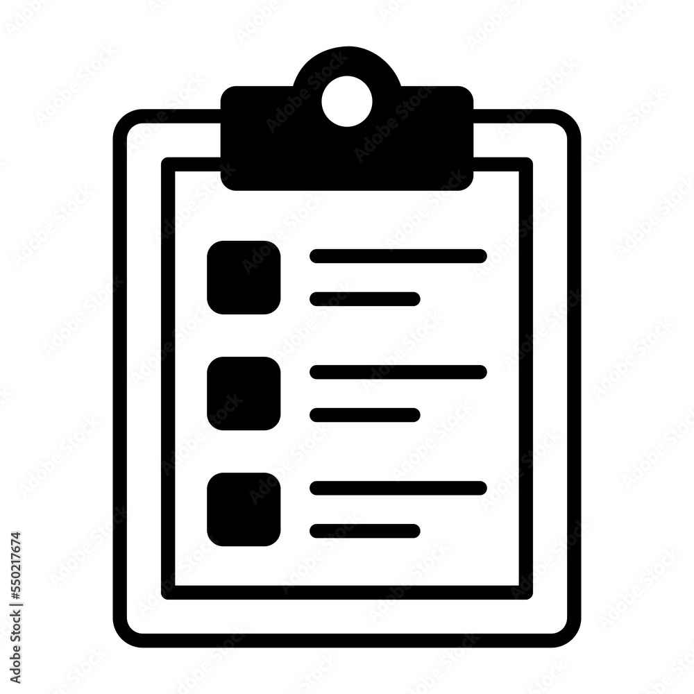 Checklist vector icon in trendy style easy to use Checklist vector icon in trendy style easy to use