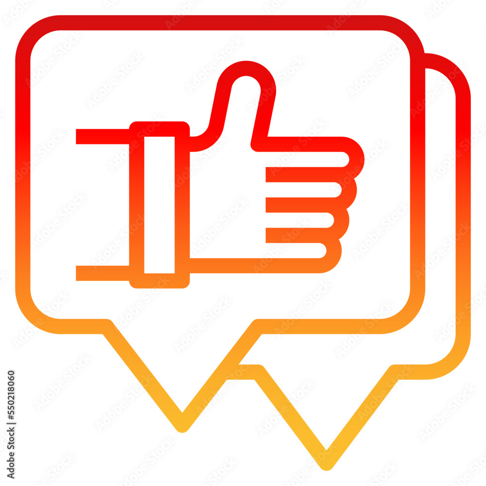 growth gradient line icon