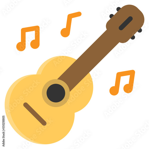 guitar flat icon