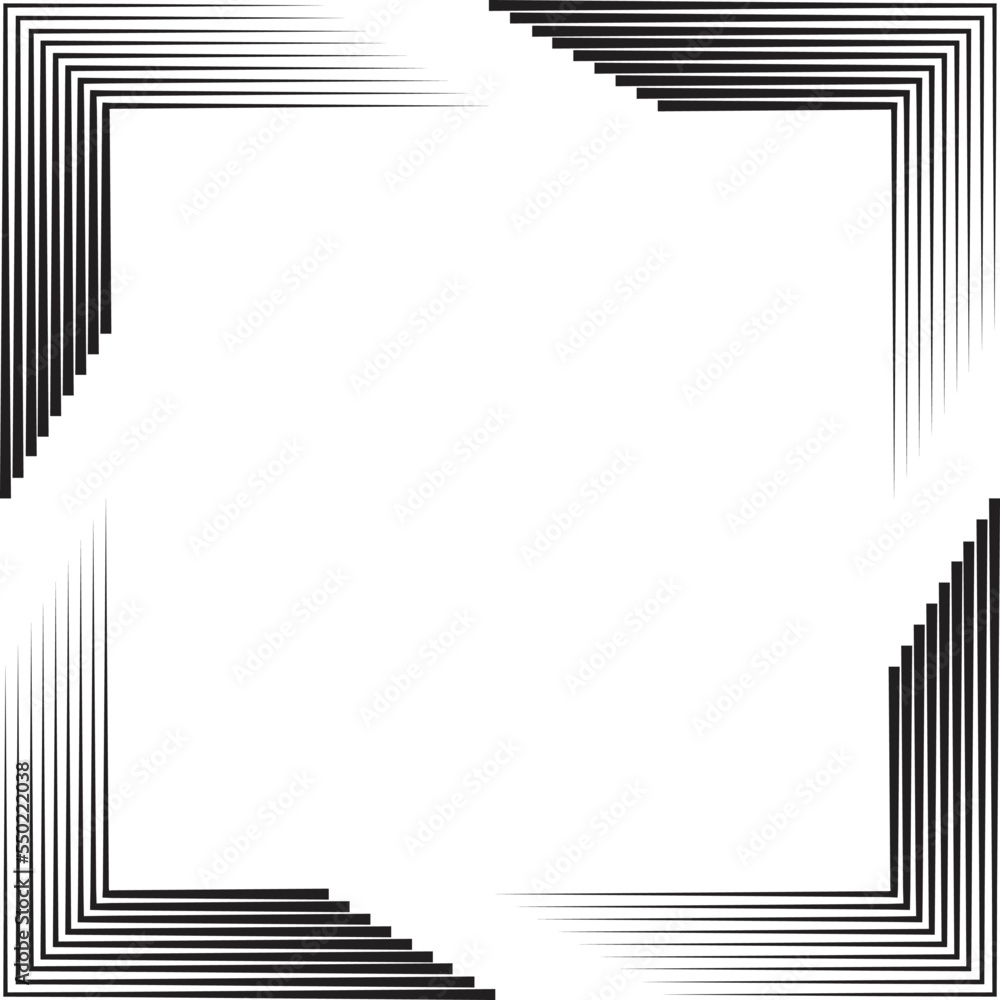Rectangle Logo with lines.Square unusual icon Design .frame with Vector stripes . Rectangle Logo with lines.Square unusual icon Design .frame with Vector stripes .