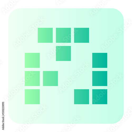 tetris gradient icon
