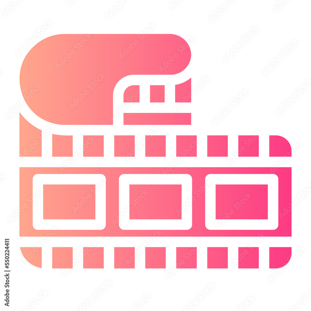 Obraz premium camera roll gradient icon