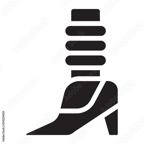 leg warmer glyph icon