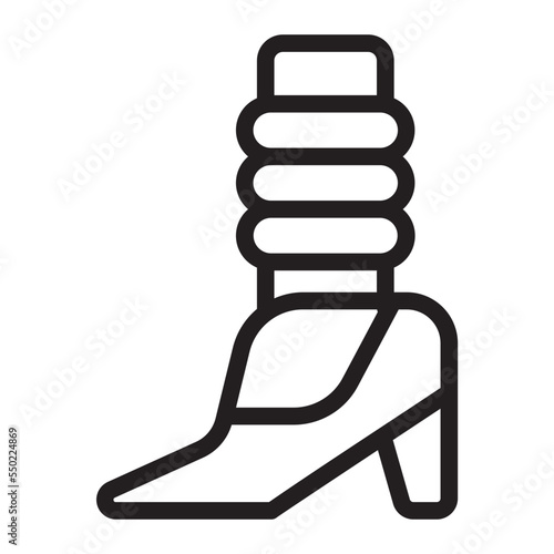 leg warmer line icon