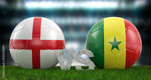 Football world cup round of 16 England vs Senegal photo