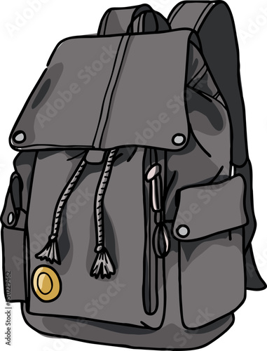 backpack isolated on white
