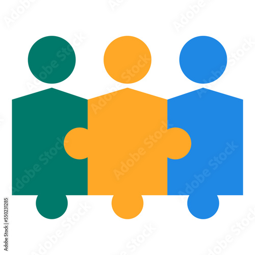 teamwork flat icon