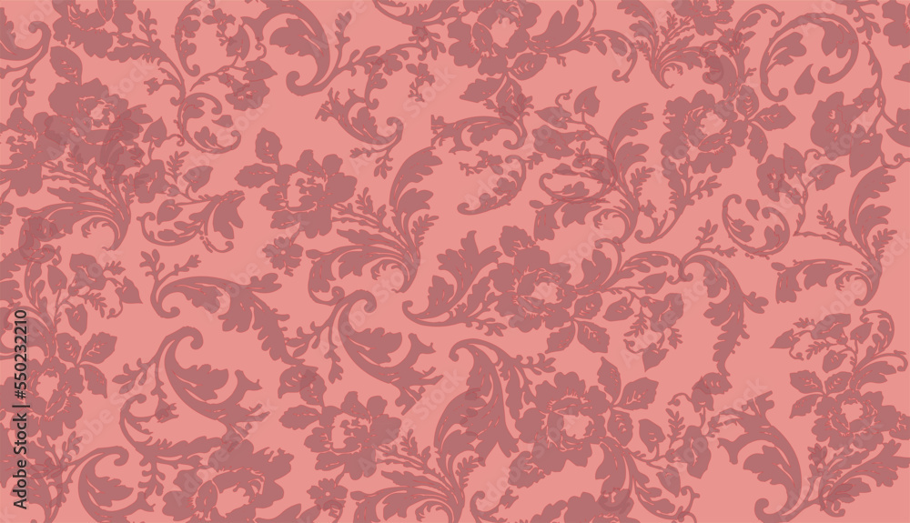 Fototapeta premium seamless pattern with pink flowers