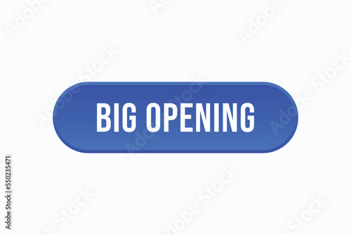 big opening button vectors. sign label speech bubble big opening 