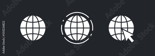 www, internet connection icons. vector illustration, logo web template. global network sign