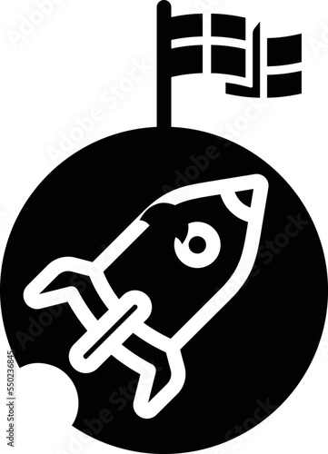 Space Rocket Vector Icon
