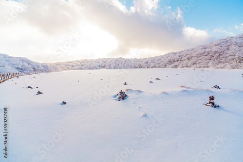 snowy winter mountain landscape