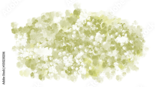 Soft green watercolor backgrounds and textures with colorful abstract art creations. Glowing smoke or cloud texture. PNG transparent available.