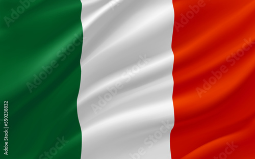 Flag of Saudi Mexico. 3d vector banner 