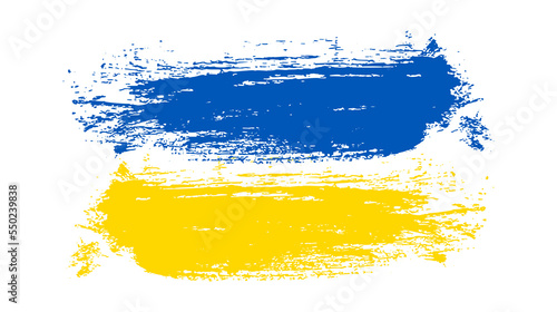 Ukrainian national flag in grunge style