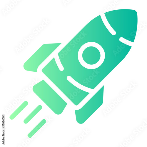 rocket gradient icon