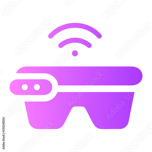 smart glasses gradient icon