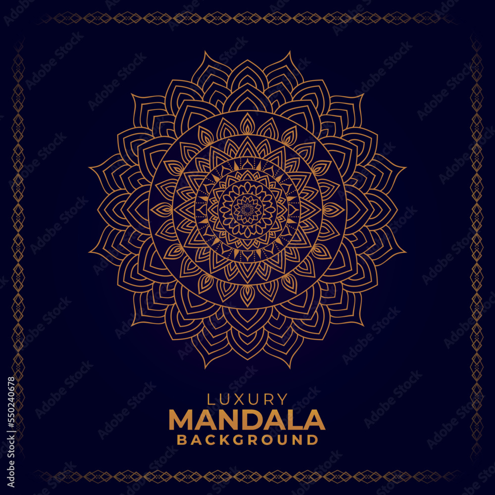 Multi-purpose Luxury ornamental mandala design background, Golden luxury ornamental background Multi-purpose Luxury ornamental mandala design background, Golden luxury ornamental background