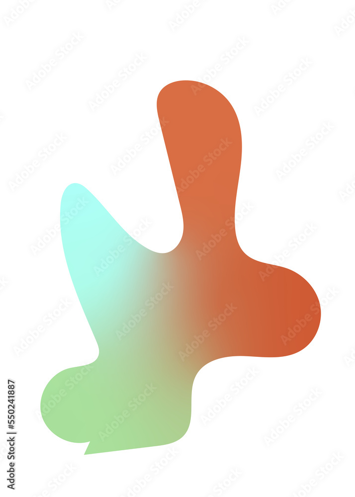 Abstract Shape Gradient Transparent 