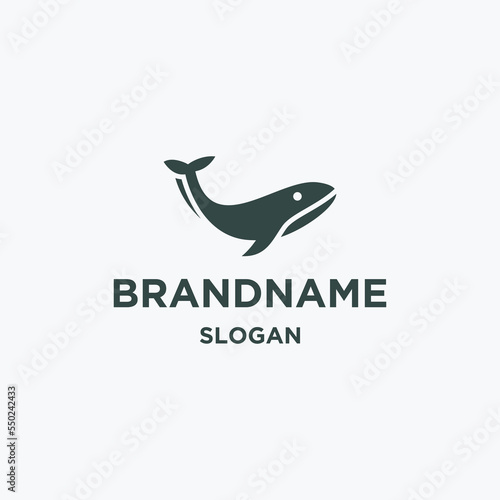 Fish logo icon design template vector illustration