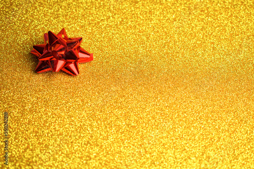 Red Christmas Gift Bow