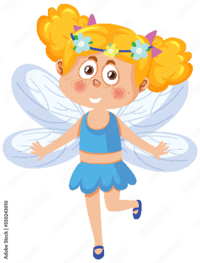Cute fairy cartoon character isolated Cute fairy cartoon character isolated