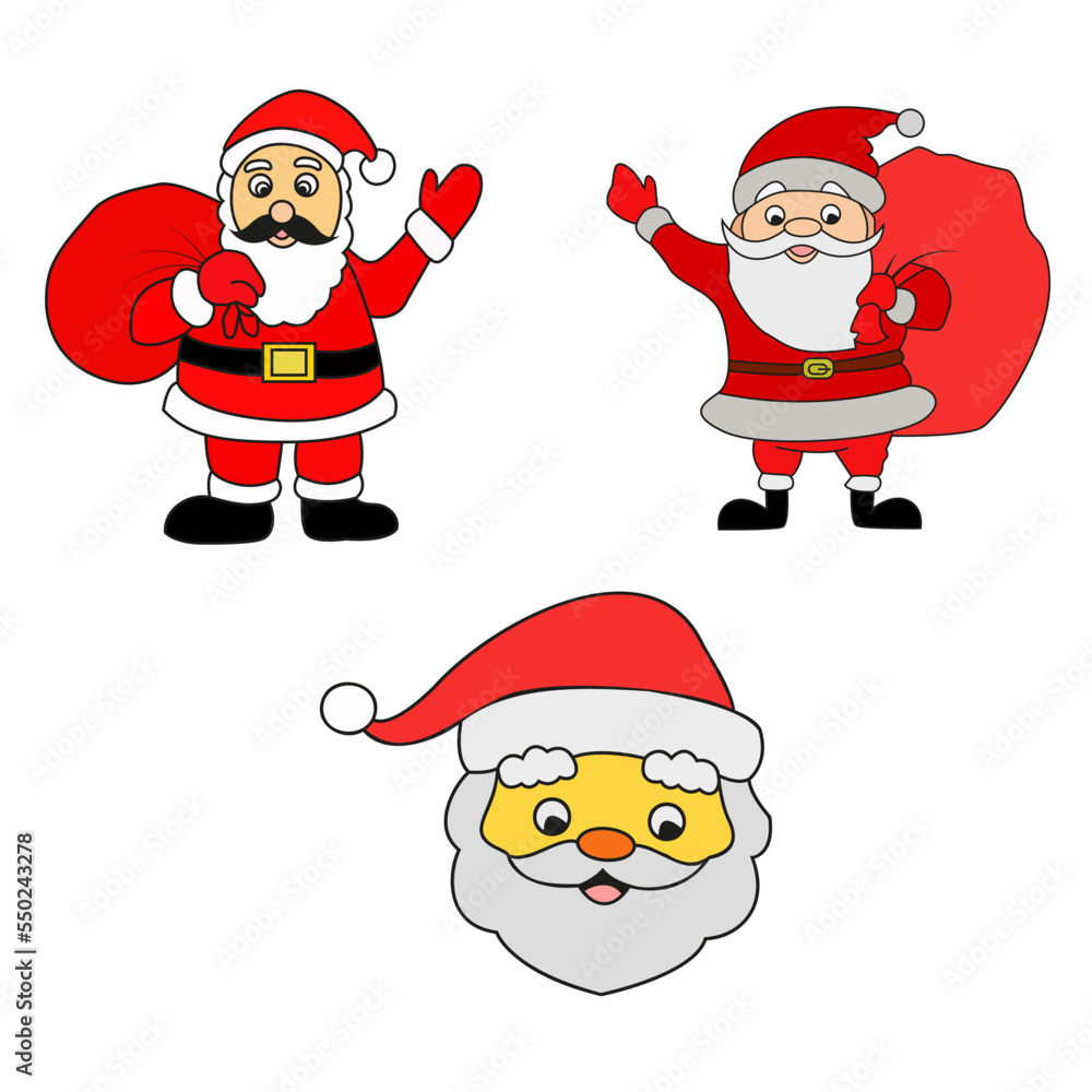 Santa Claus Editable Vactor File