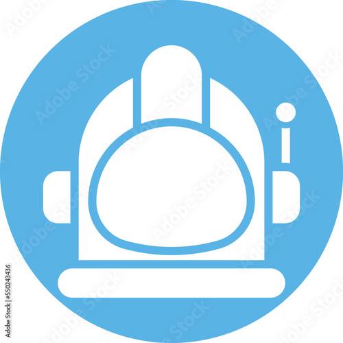 Space helmet Vector Icon
