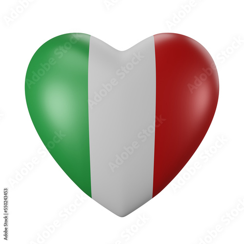 Free Download Heart shaped model with Iran flag colored. 3D rendering - GFXLoad
