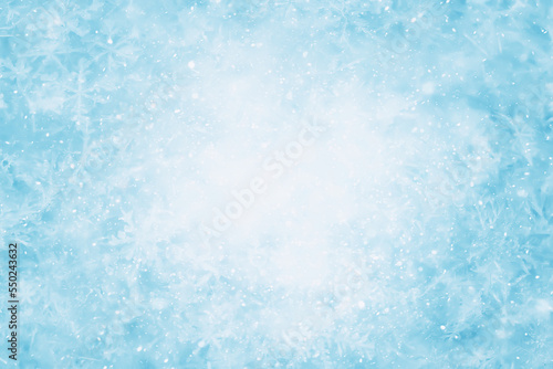 blue snow background abstract blurred