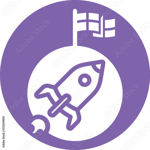 Space Rocket Vector Icon
