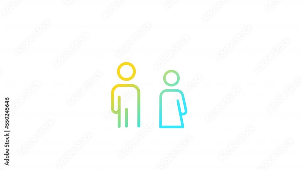 Animated family fee gradient ui icon. Common benefits. Seamless loop HD video with alpha channel on transparent background. Line color user interface symbol motion graphic animation Animated family fee gradient ui icon. Common benefits. Seamless loop HD video with alpha channel on transparent background. Line color user interface symbol motion graphic animation