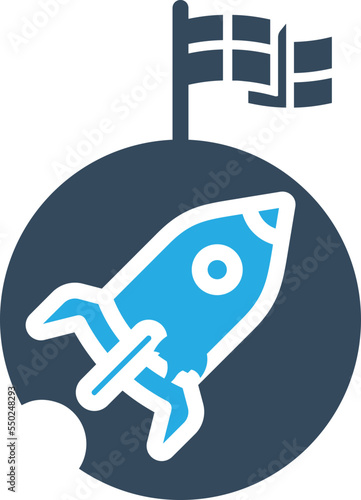Space Rocket Vector Icon
