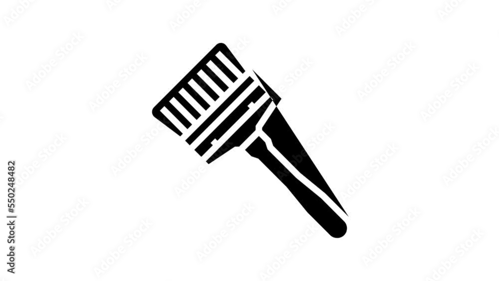 brush tool repair line icon animation brush tool repair line icon animation