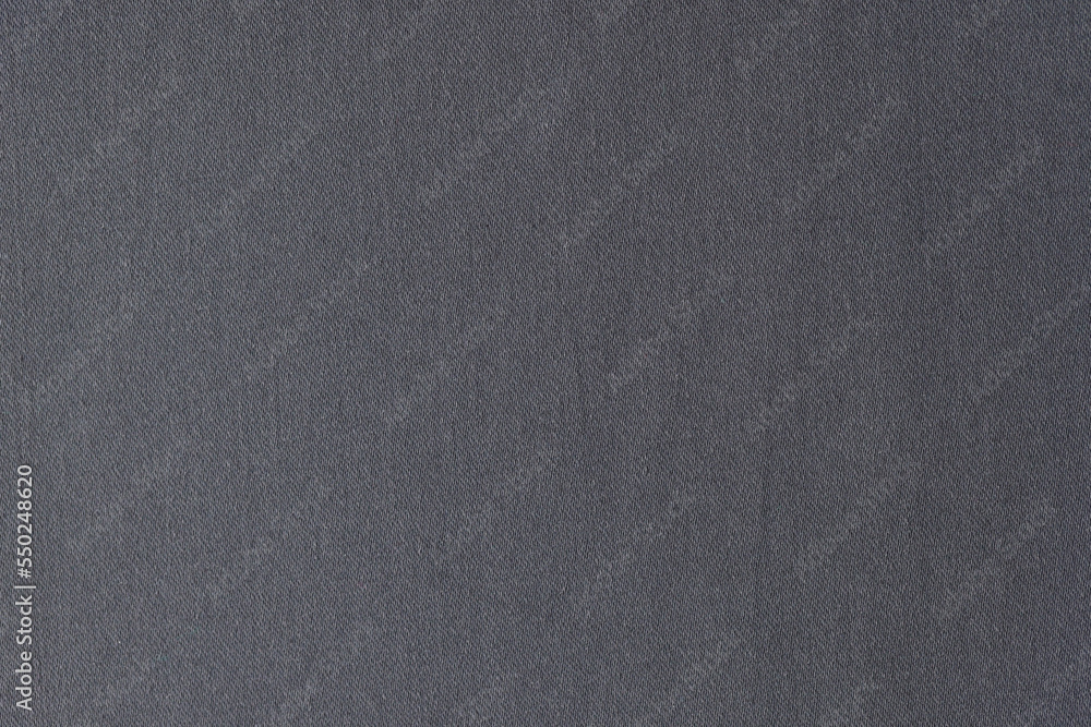 Gray fabric pattern or background, cotton textile.