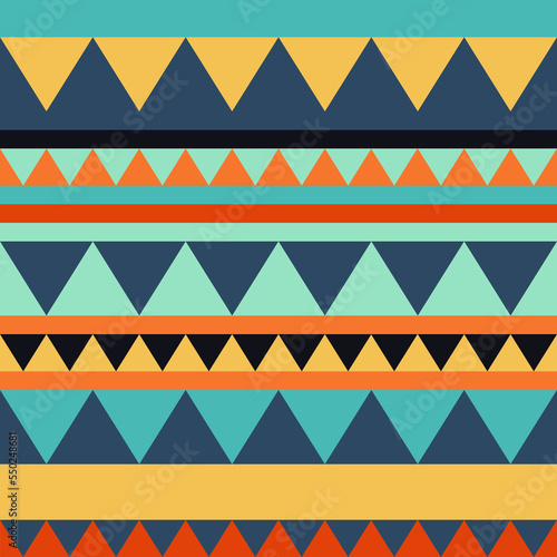 African simple abstract geometric seamless pattern design. 