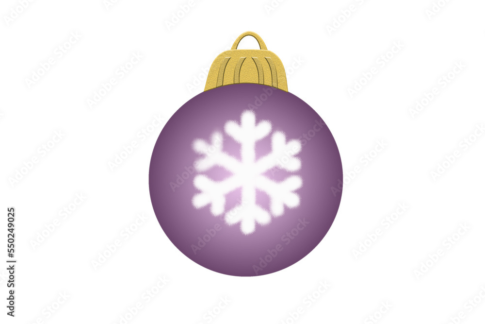 Boule de Noël mauve