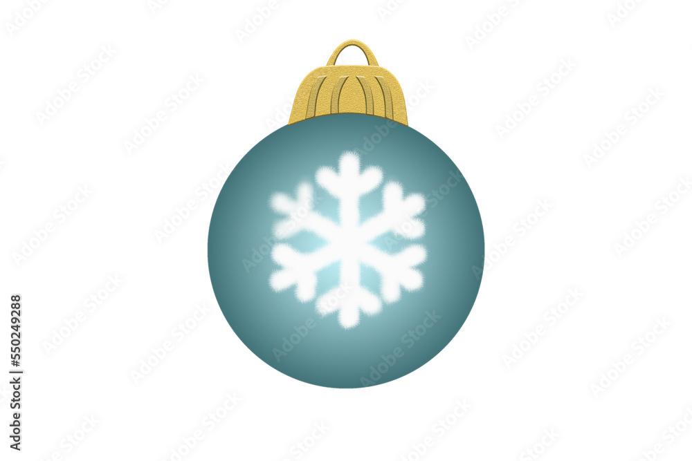 Boule de Noël bleu canard Boule de Noël bleu canard
