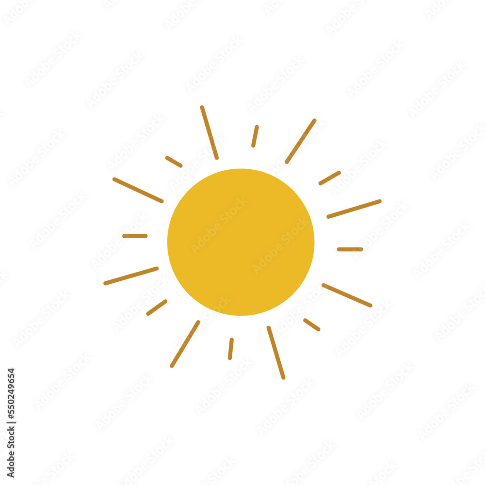 weather icon Sun vector isolated white background. weather icon Sun vector isolated white background.