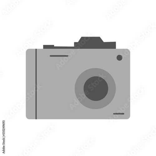 Photo camera vector icon isolated on white background. 