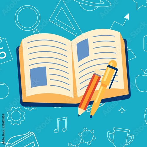 Book Pen Pencil Background