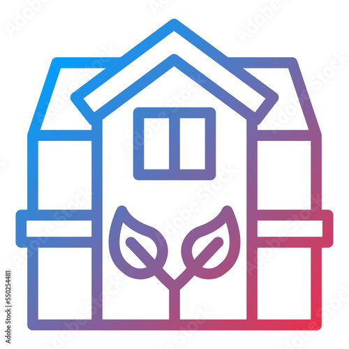 Eco House Icon Style