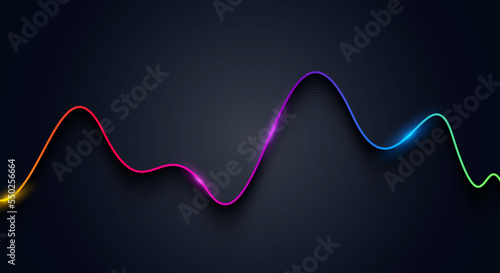 Rainbow Color Amplifier Line, Music Concept