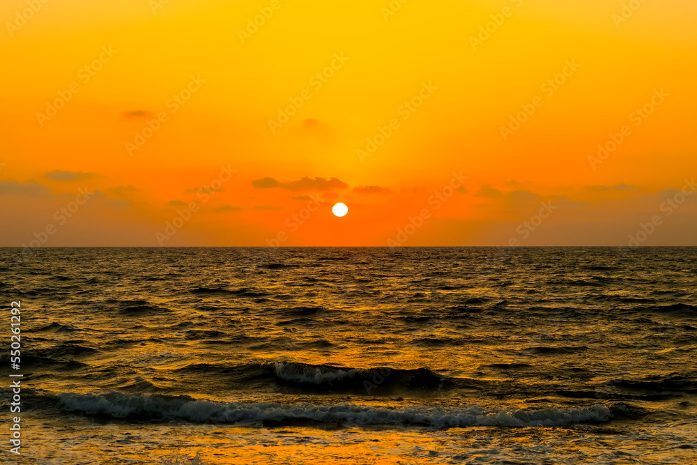 Sunset On Ocean's Horizon