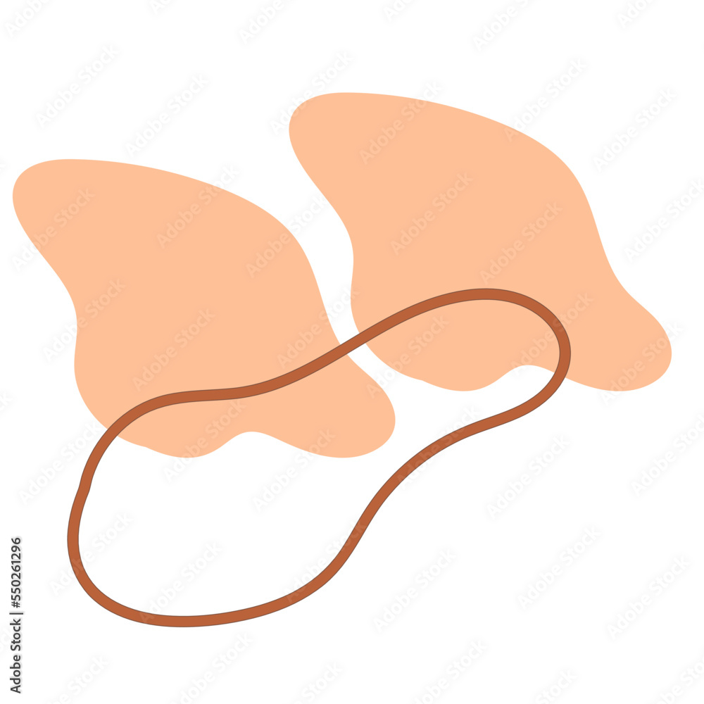 abstract blob line vector element