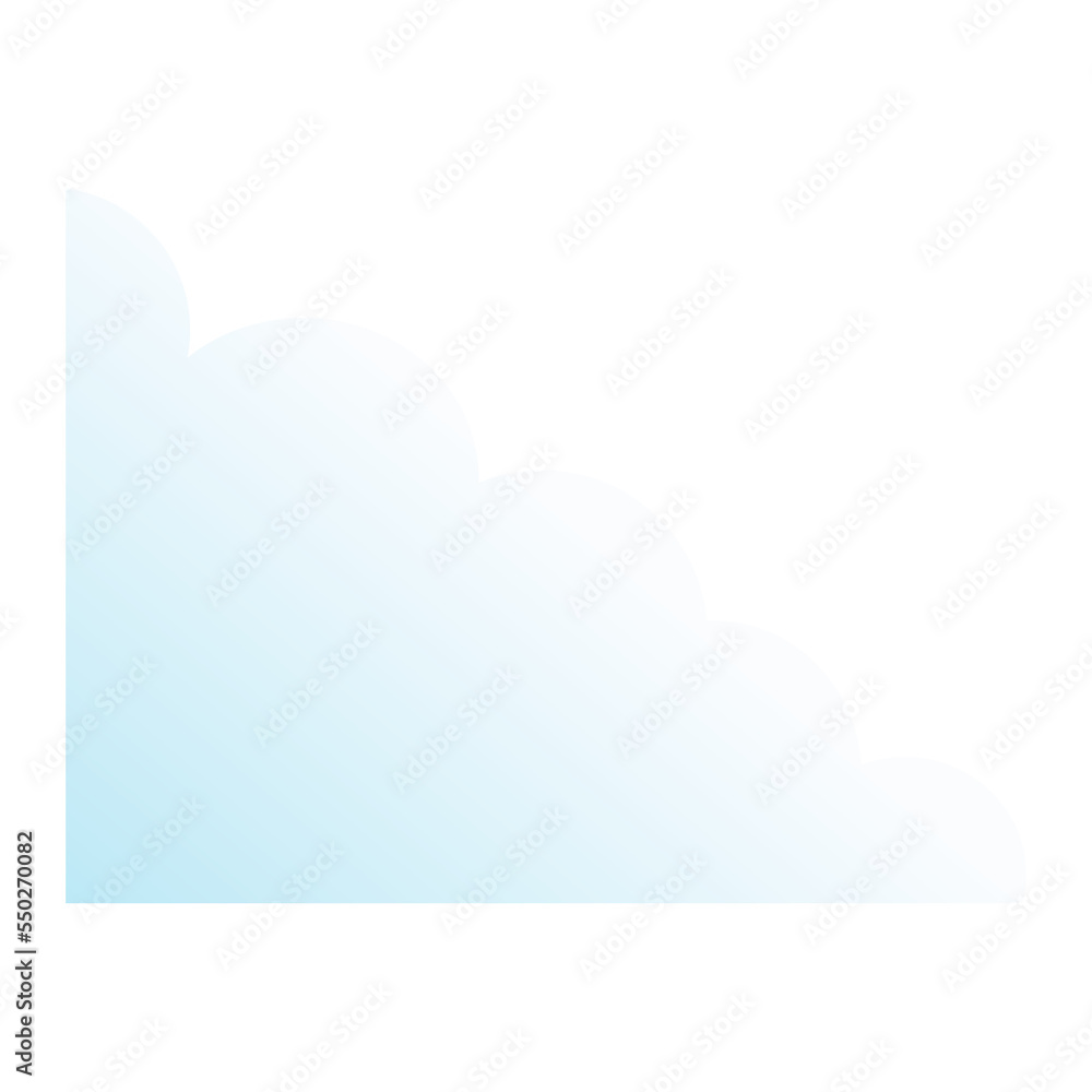 cloud with blue-white gradient color illustration cloud with blue-white gradient color illustration