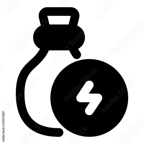 economic crisis glyph icon